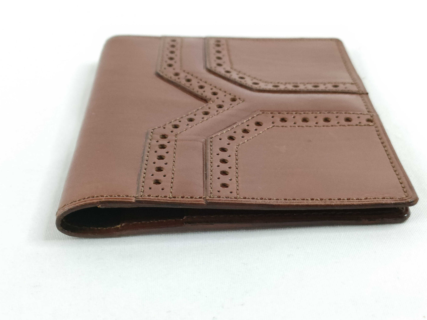 Yves Saint Laurent Leather Card Case, Brown, Card Case, Pass Case, Business Card Case