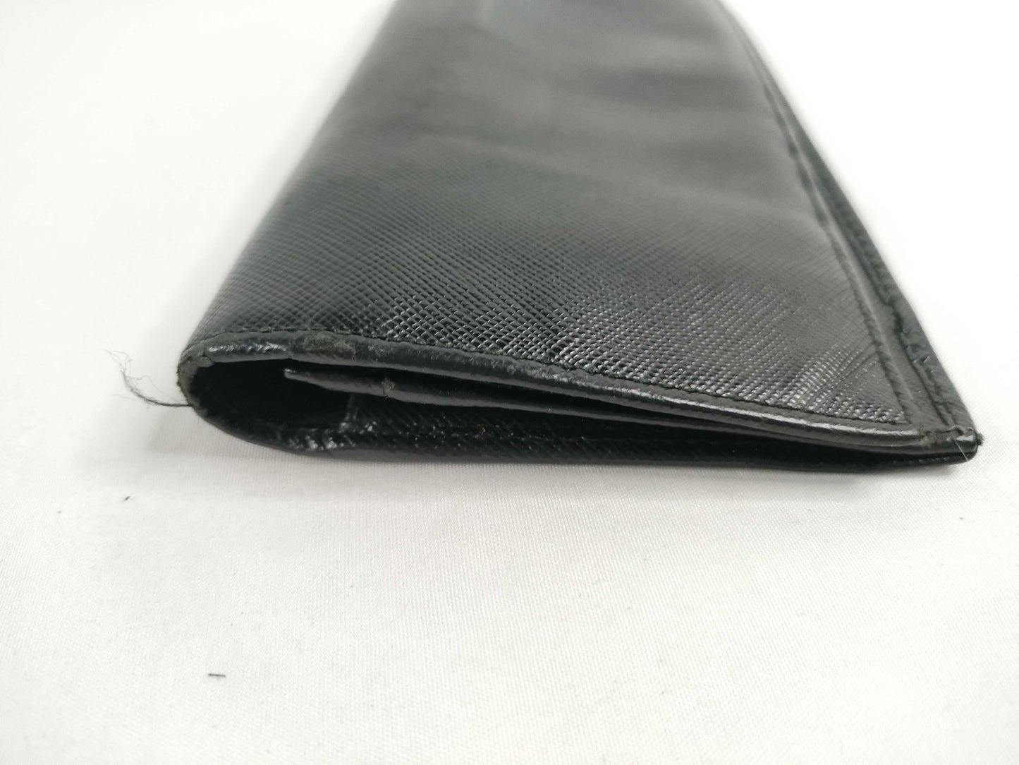 PRADA Saffiano Bi-fold Long Wallet 2M1264 Black Wallet
