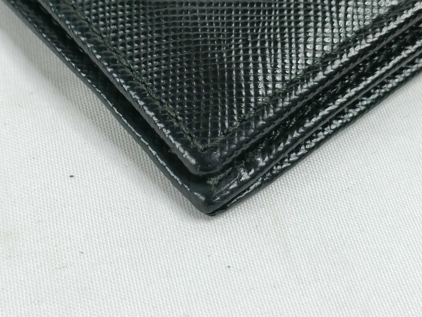 PRADA Saffiano Bi-fold Long Wallet 2M1264 Black Wallet