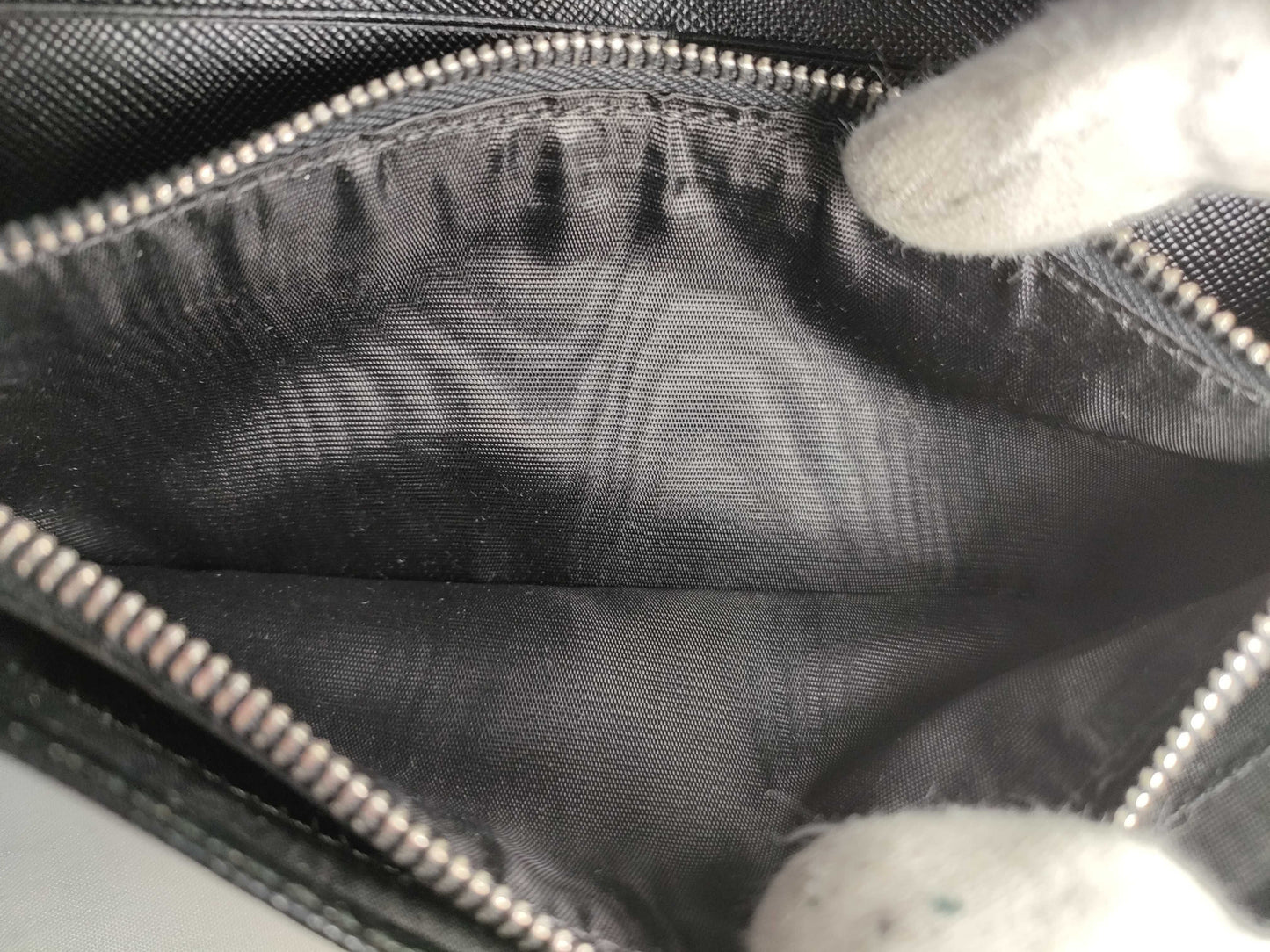 PRADA Saffiano Bi-fold Long Wallet 2M1264 Black Wallet