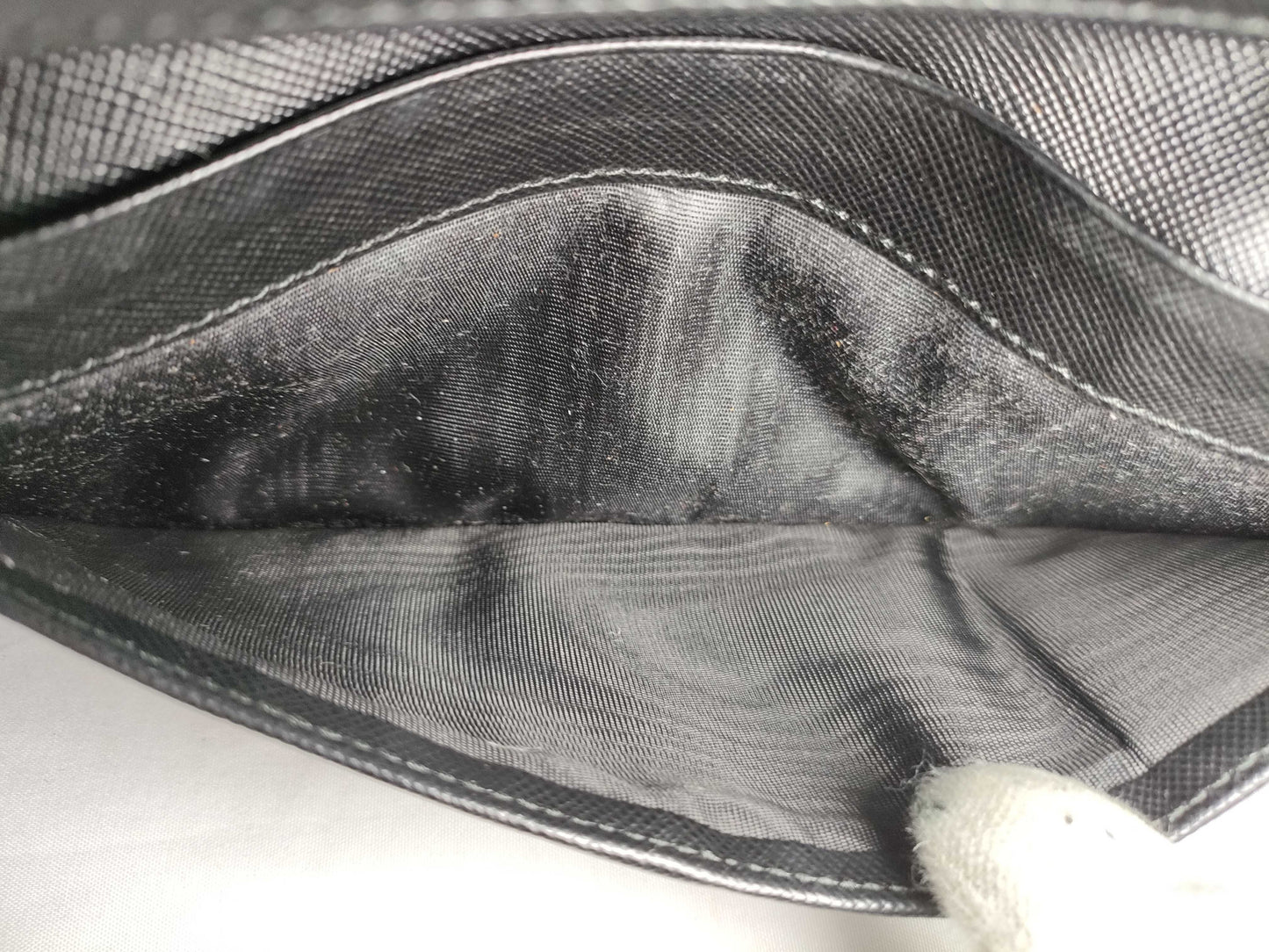 PRADA Saffiano Bi-fold Long Wallet 2M1264 Black Wallet