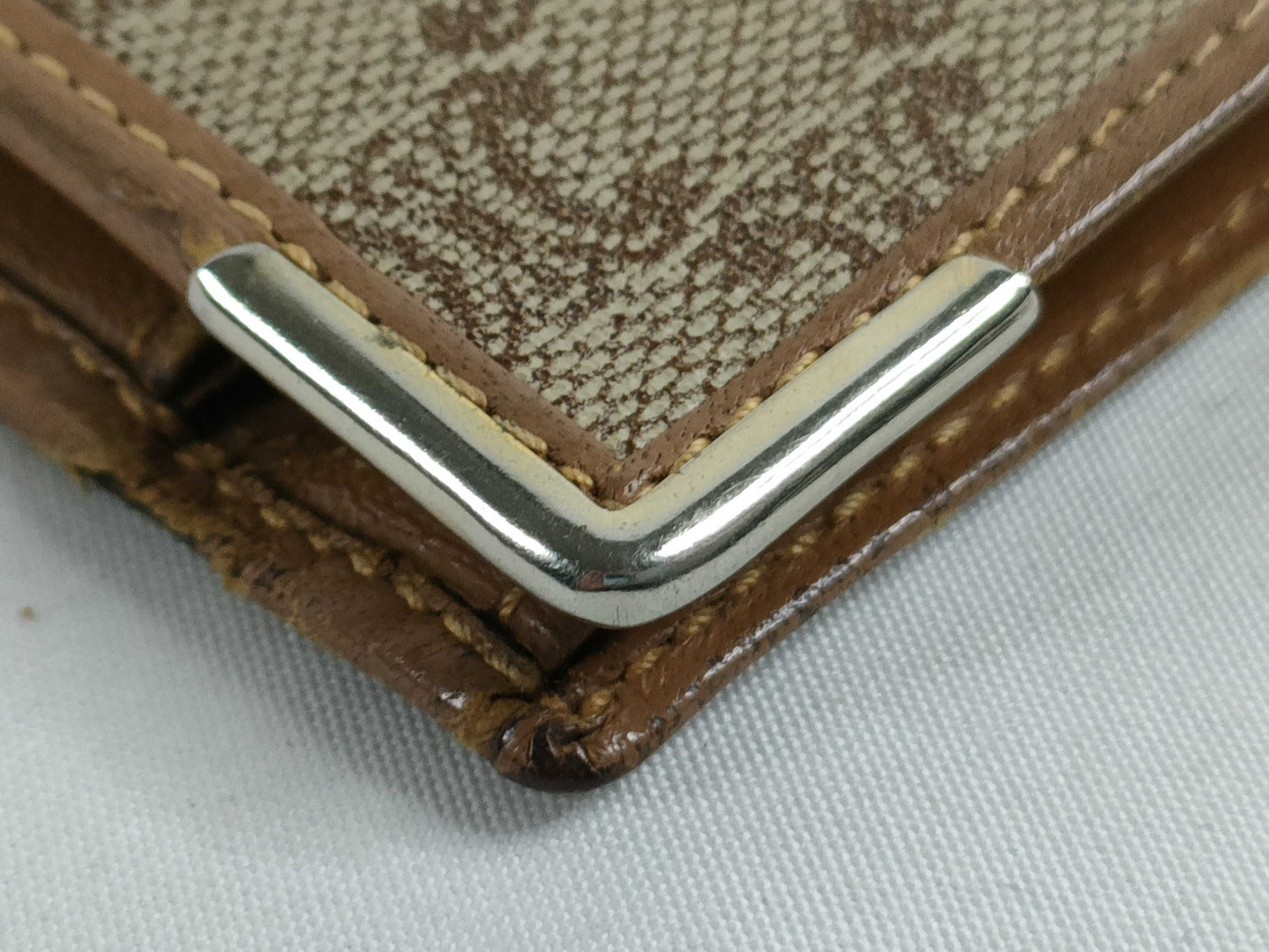 CELINE Macadam PVC Bifold Wallet M08 Brown