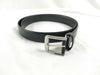 BURBERRY Leather Belt Black Belt
