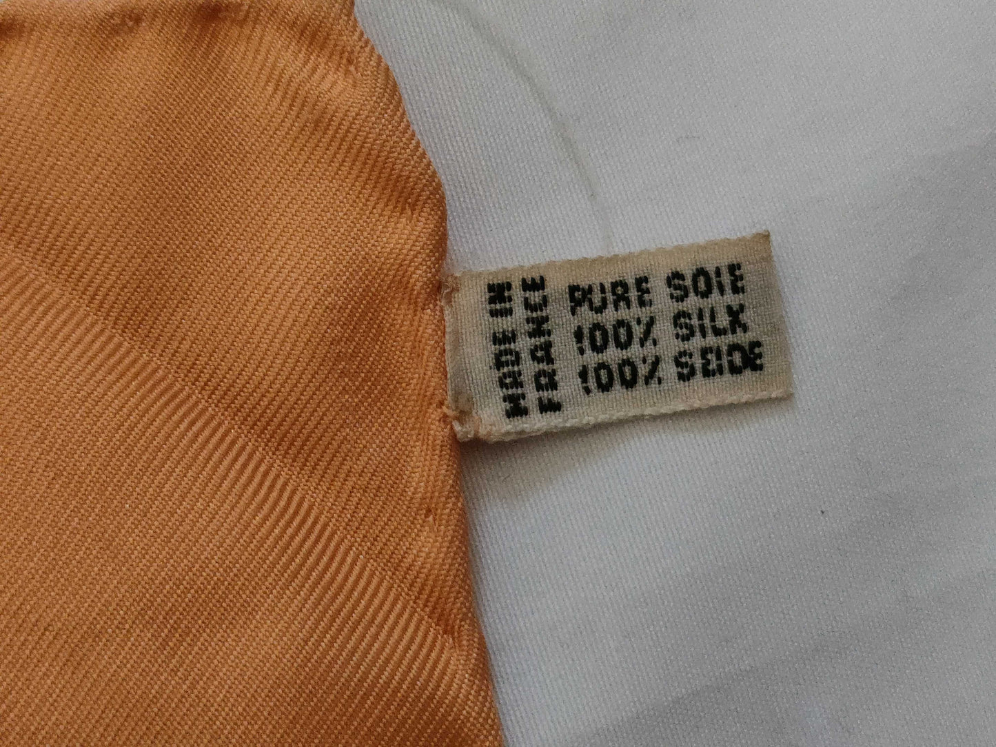 CELINE Silk Scarf Orange Other Accessories