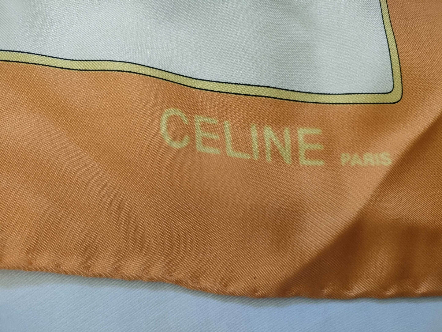 CELINE Silk Scarf Orange Other Accessories