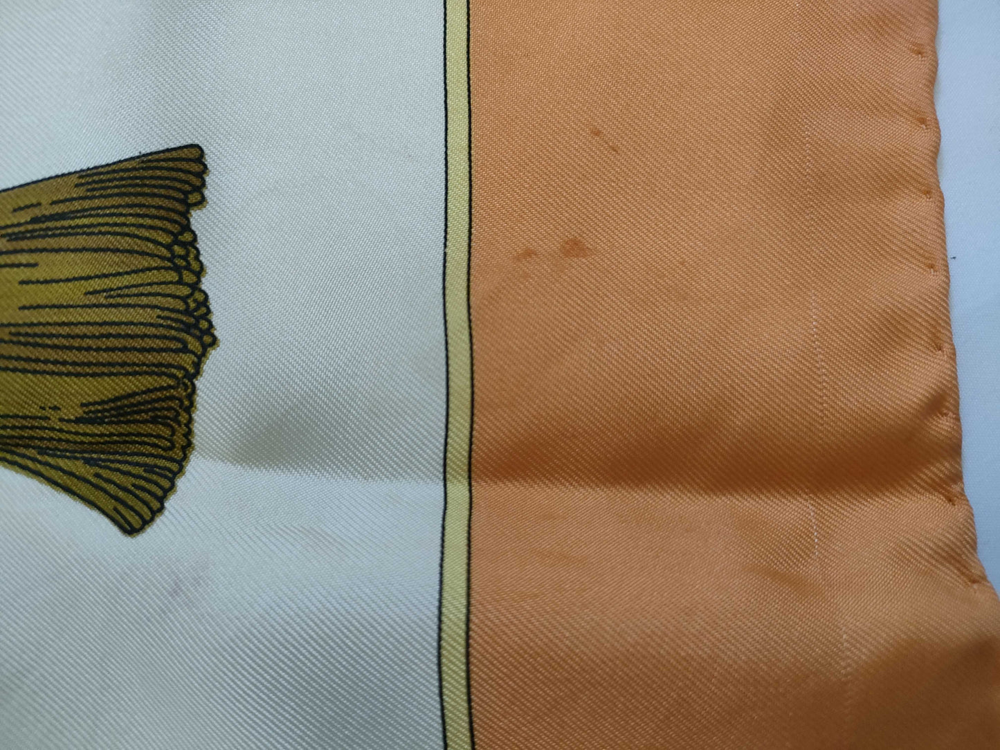 CELINE Silk Scarf Orange Other Accessories
