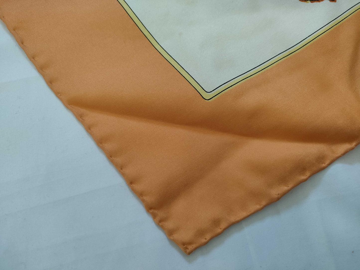 CELINE Silk Scarf Orange Other Accessories