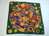 CELINE Silk Scarf Green x Yellow Other Accessories