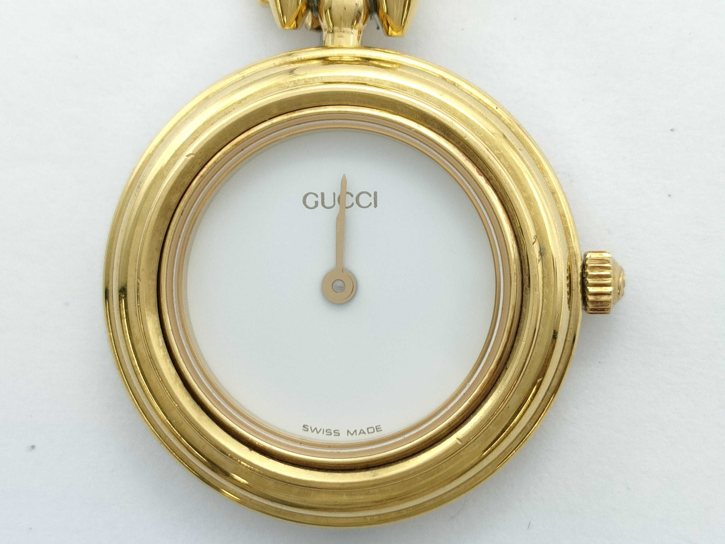 GUCCI 11/12.2 1138383 Quartz White Dial Women's Watch