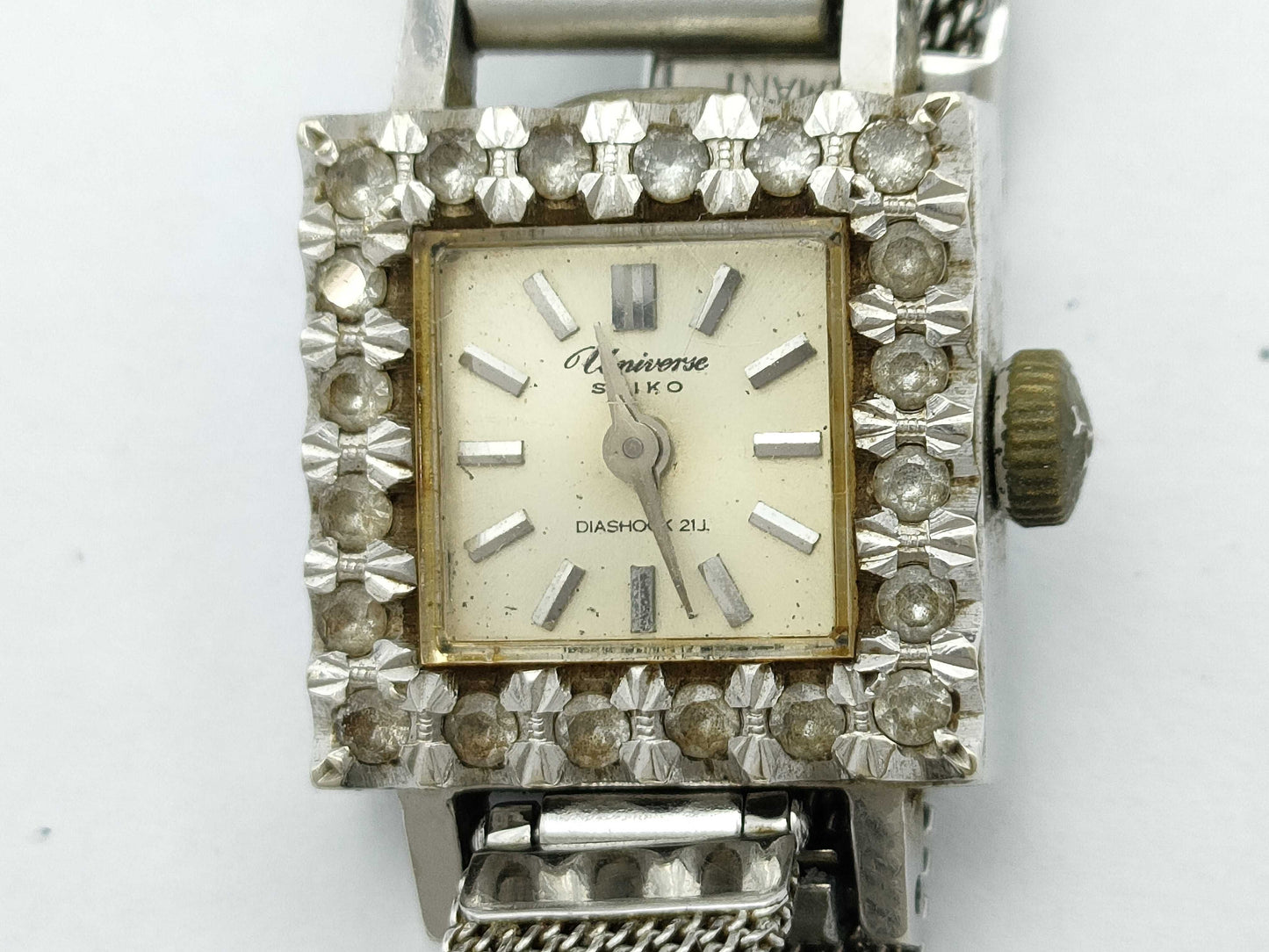 SEIKO Universe 187030 Manual Winding K14 Silver Dial Women's Watch