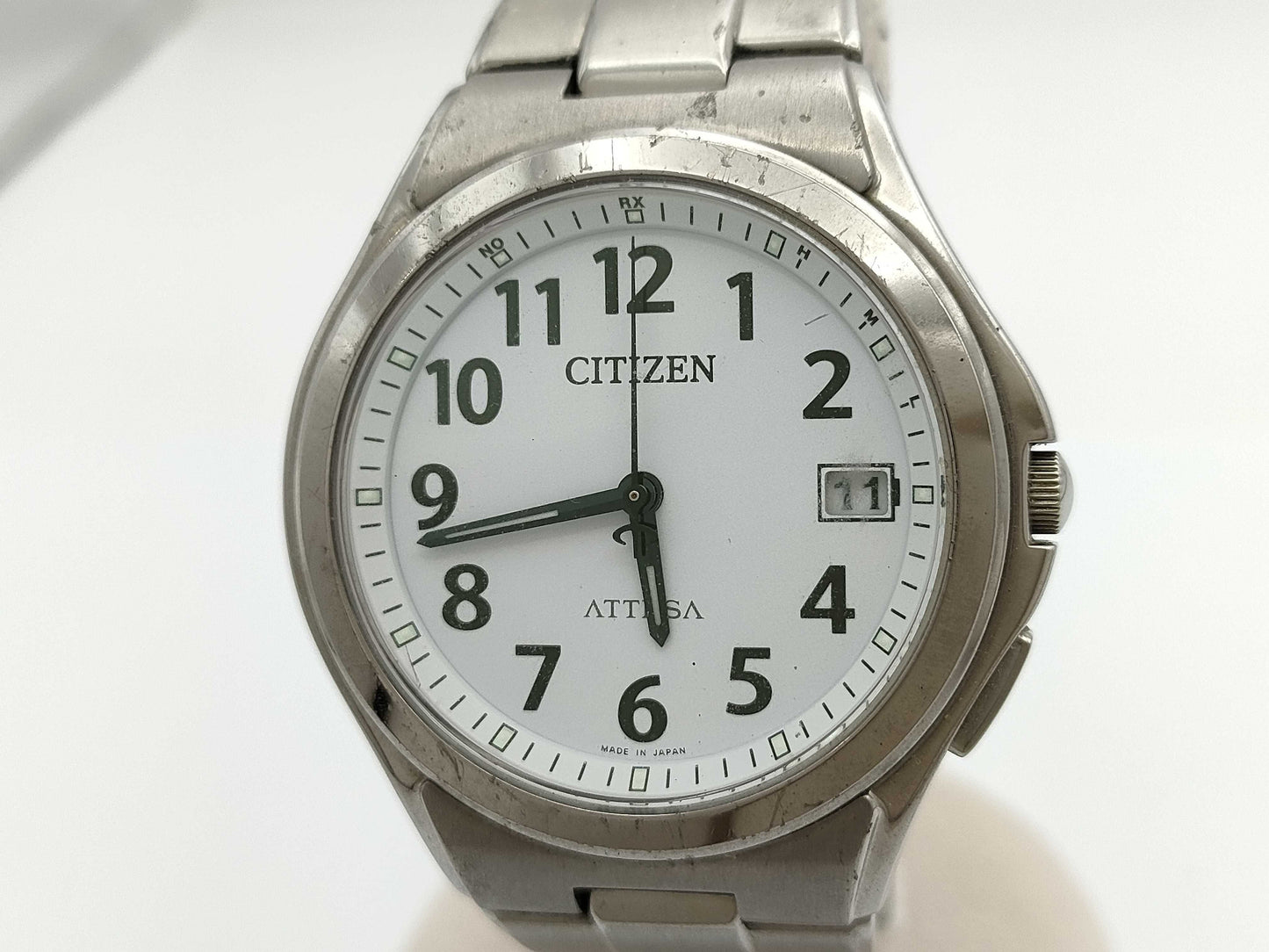 CITIZEN Attesa Eco-Drive H110-T011331 141000828 White Dial Unworked Men's Watch