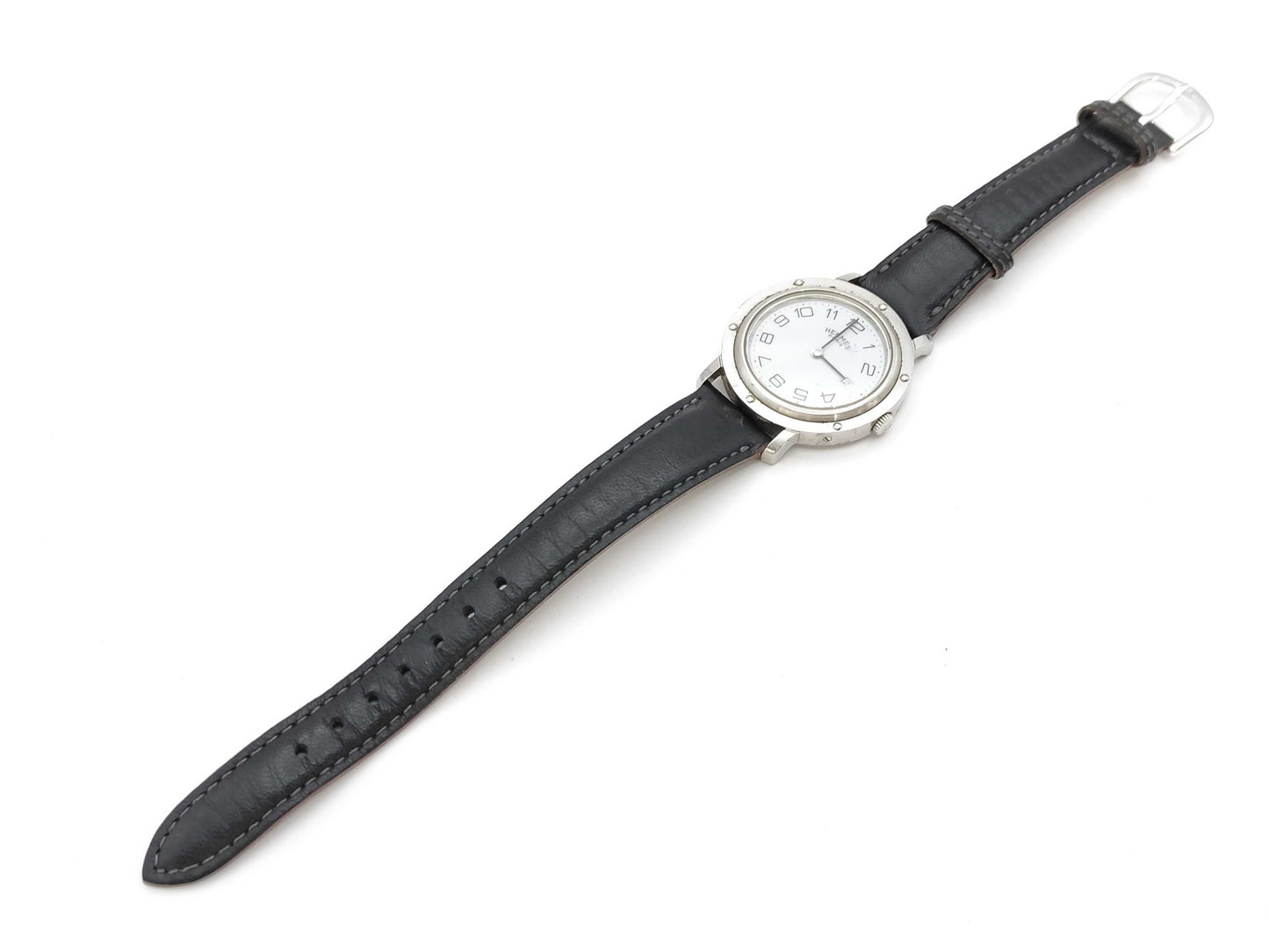 HERMES Clipper 236027 Quartz White Dial Women's Watch