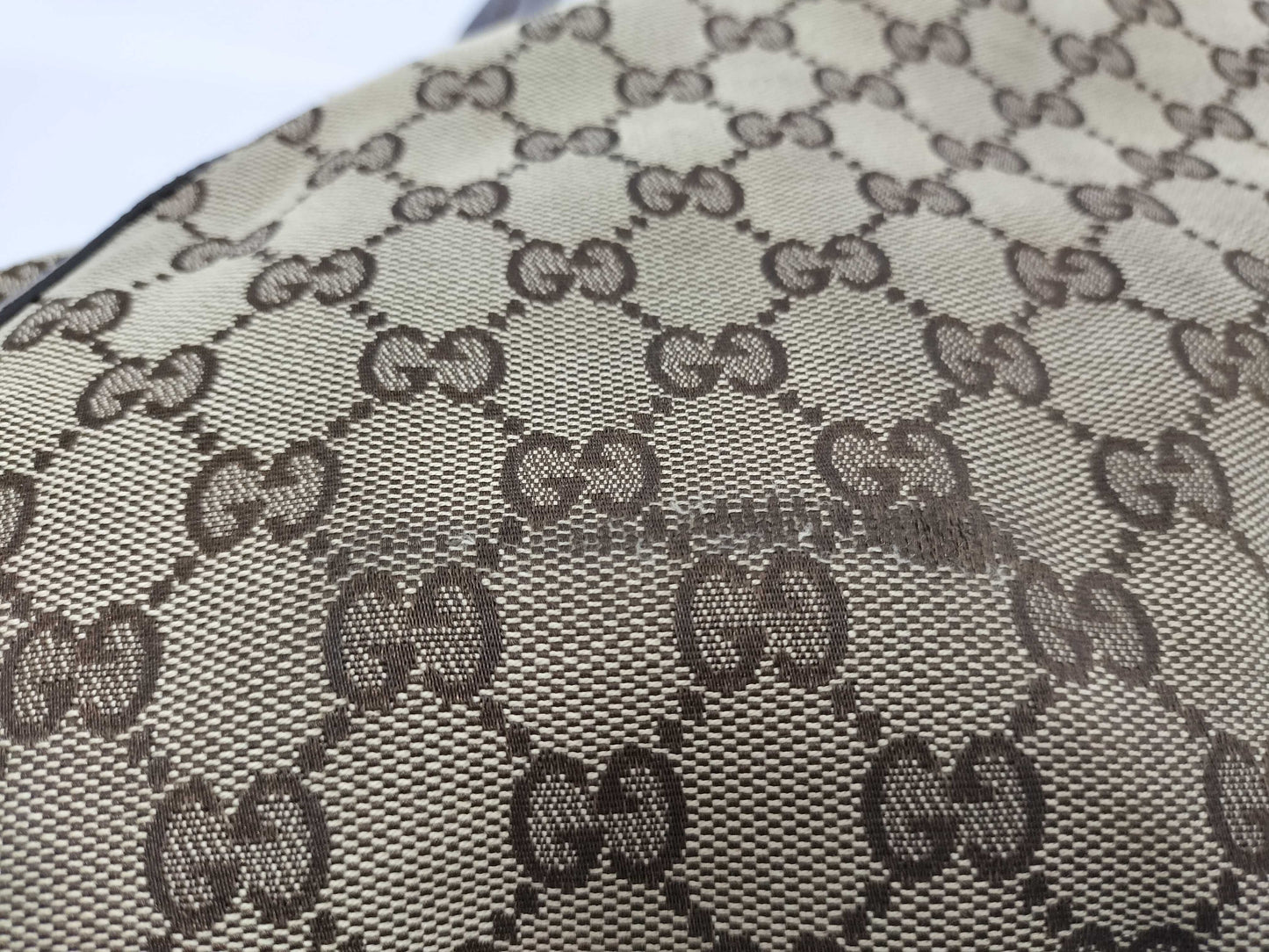 GUCCI GG Canvas Gucci Abbey GG Canvas Tote Bag 130736 493492 Beige Handbag