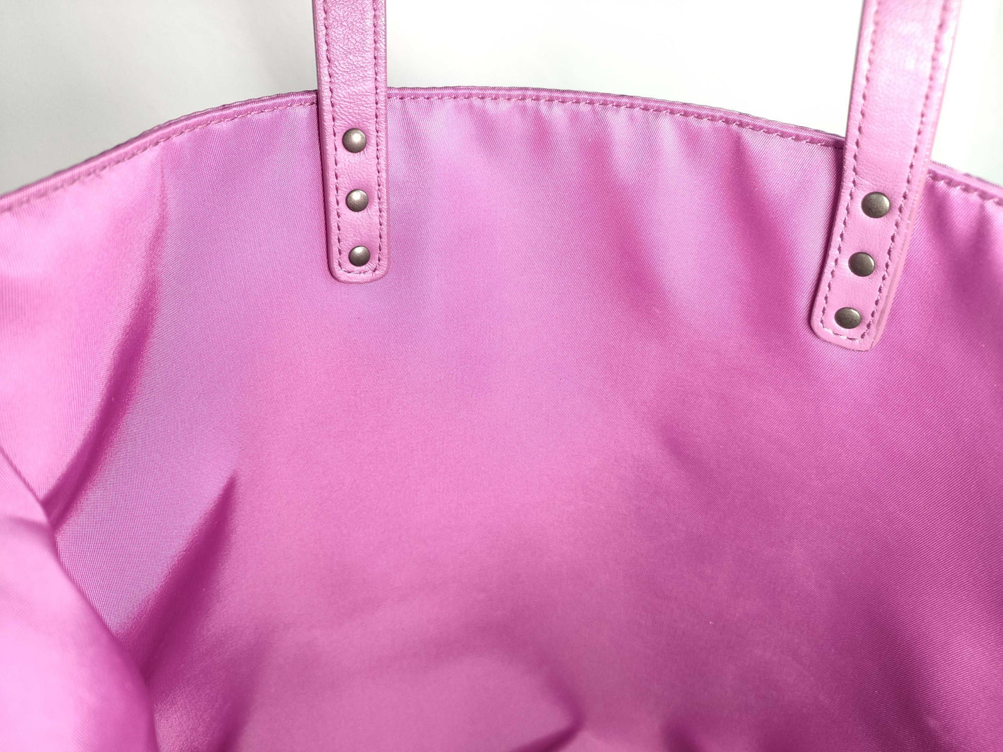 BOTTEGA VENETA Intrecciato Illusion Nylon Tote Bag, Purple