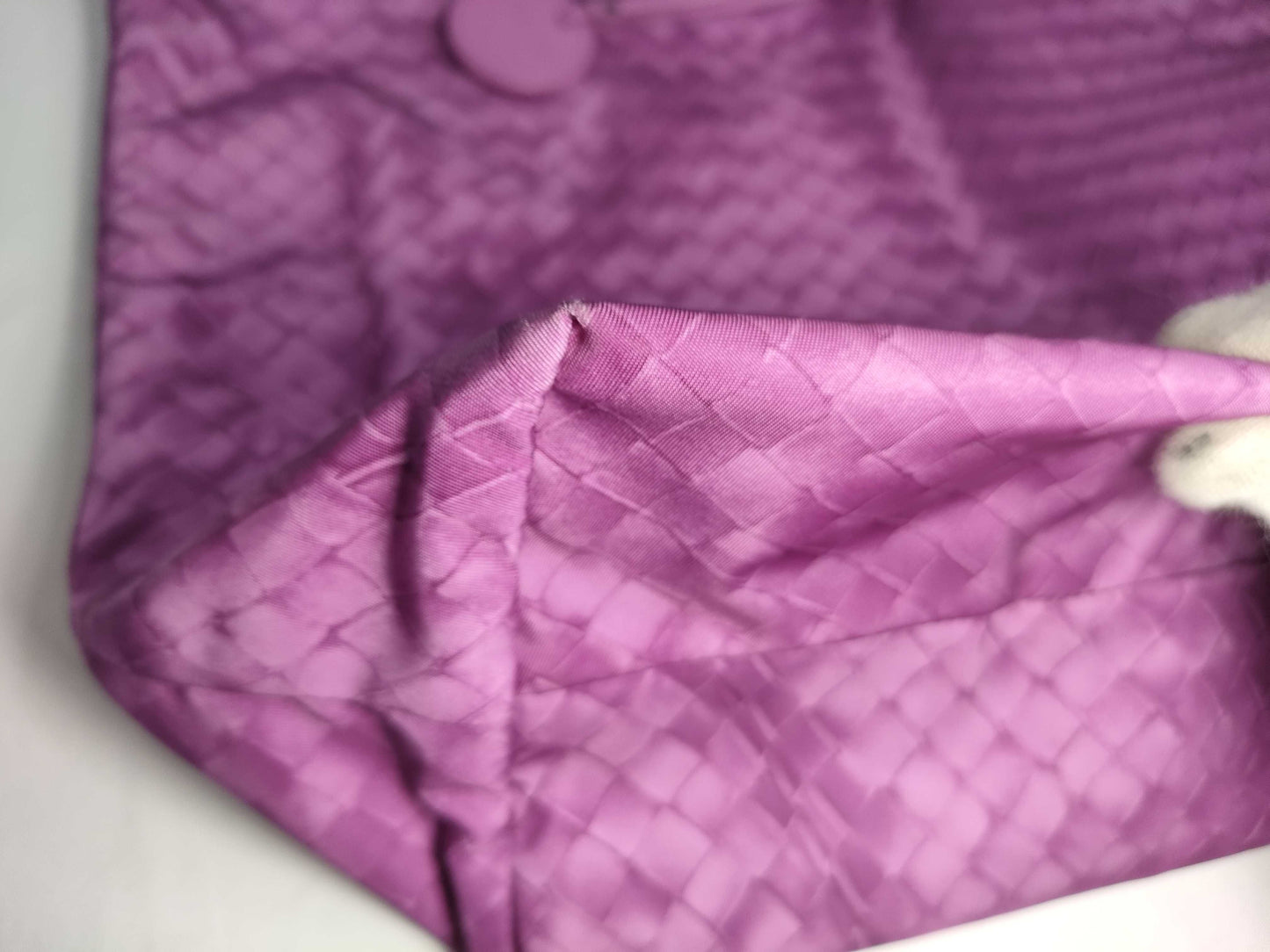 BOTTEGA VENETA Intrecciato Illusion Nylon Tote Bag, Purple