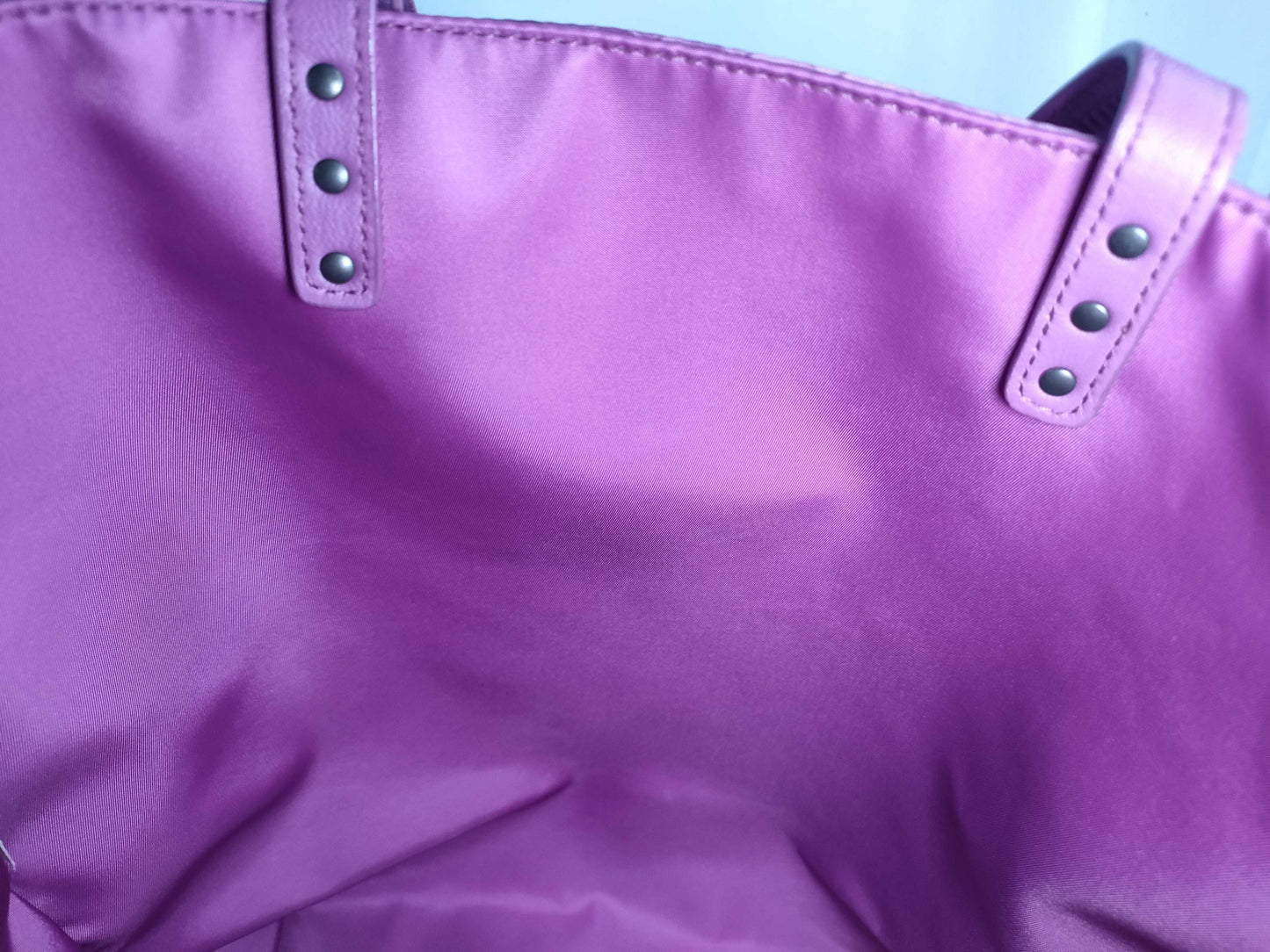 BOTTEGA VENETA Intrecciato Illusion Nylon Tote Bag, Purple