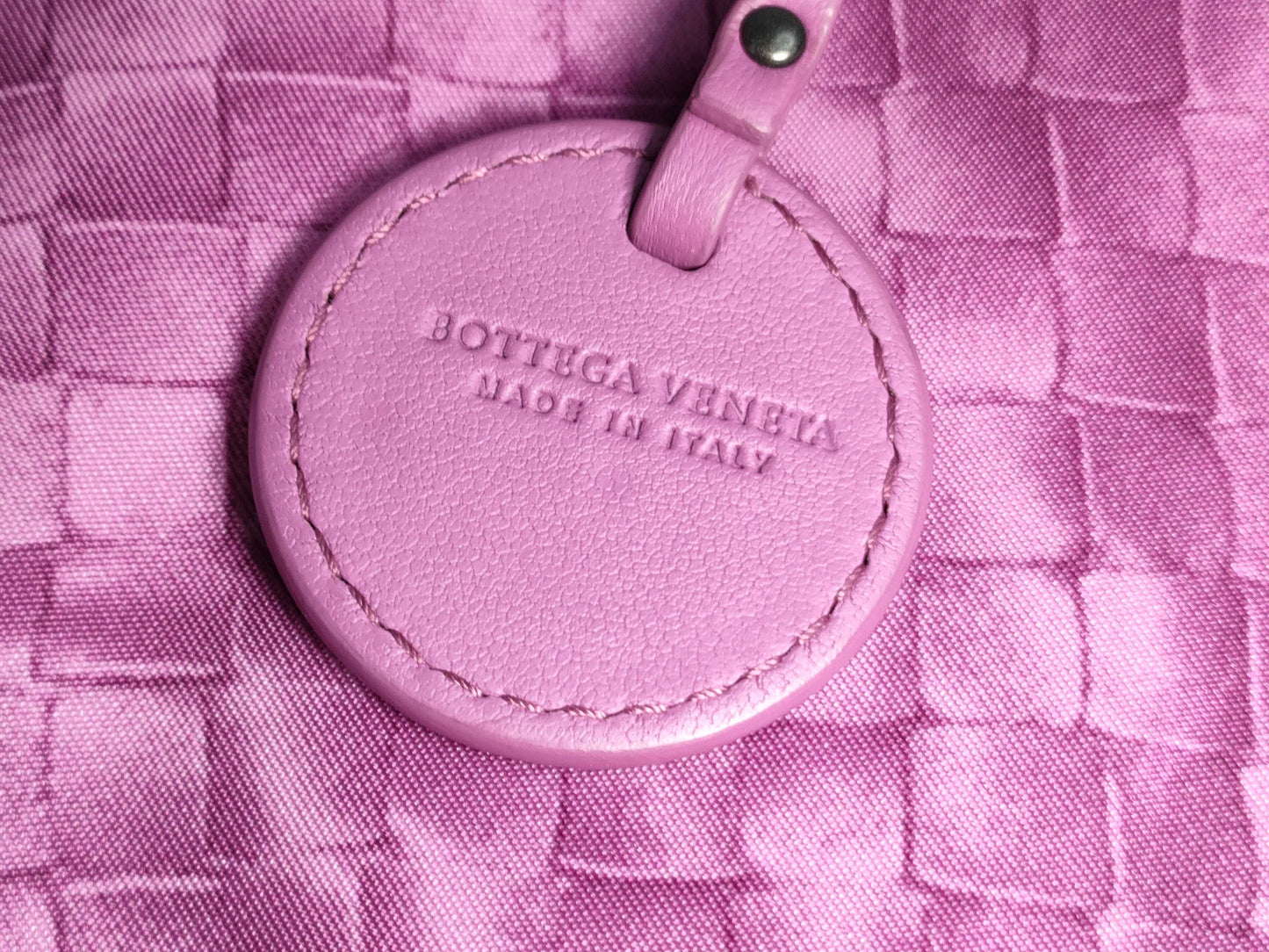 BOTTEGA VENETA Intrecciato Illusion Nylon Tote Bag, Purple