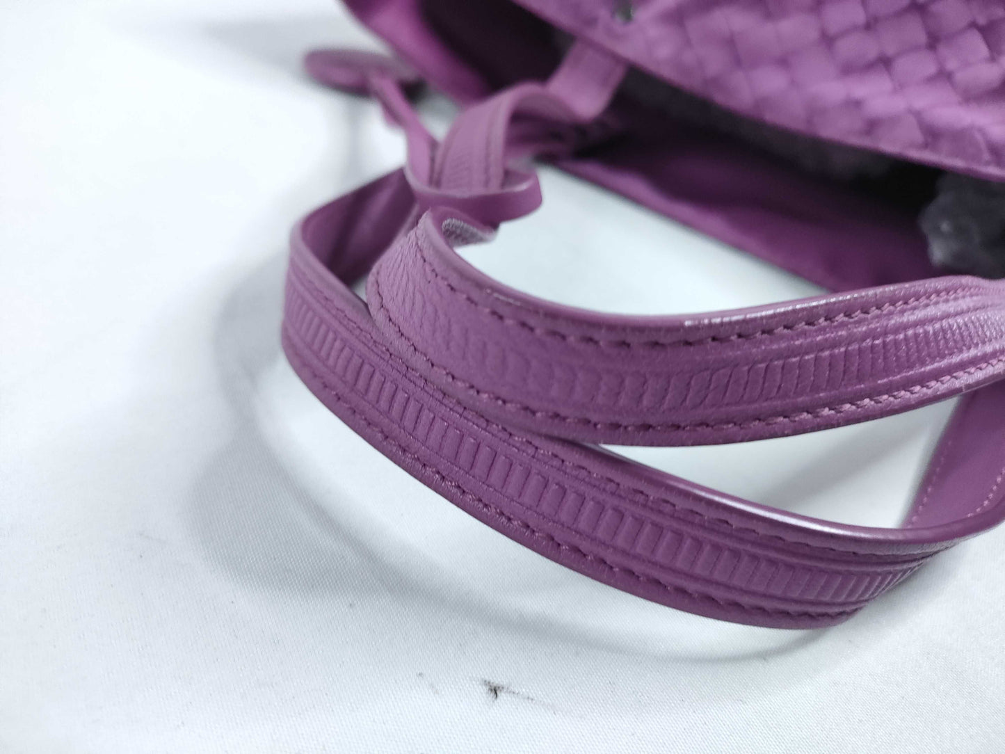 BOTTEGA VENETA Intrecciato Illusion Nylon Tote Bag, Purple