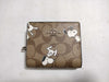 COACH Signature Snoopy Collaboration PVC Bi-fold Wallet C4591 Brown Wallet