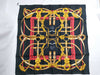 HERMES Carre 90 "The Great Training Technique" Silk Scarf, Black
