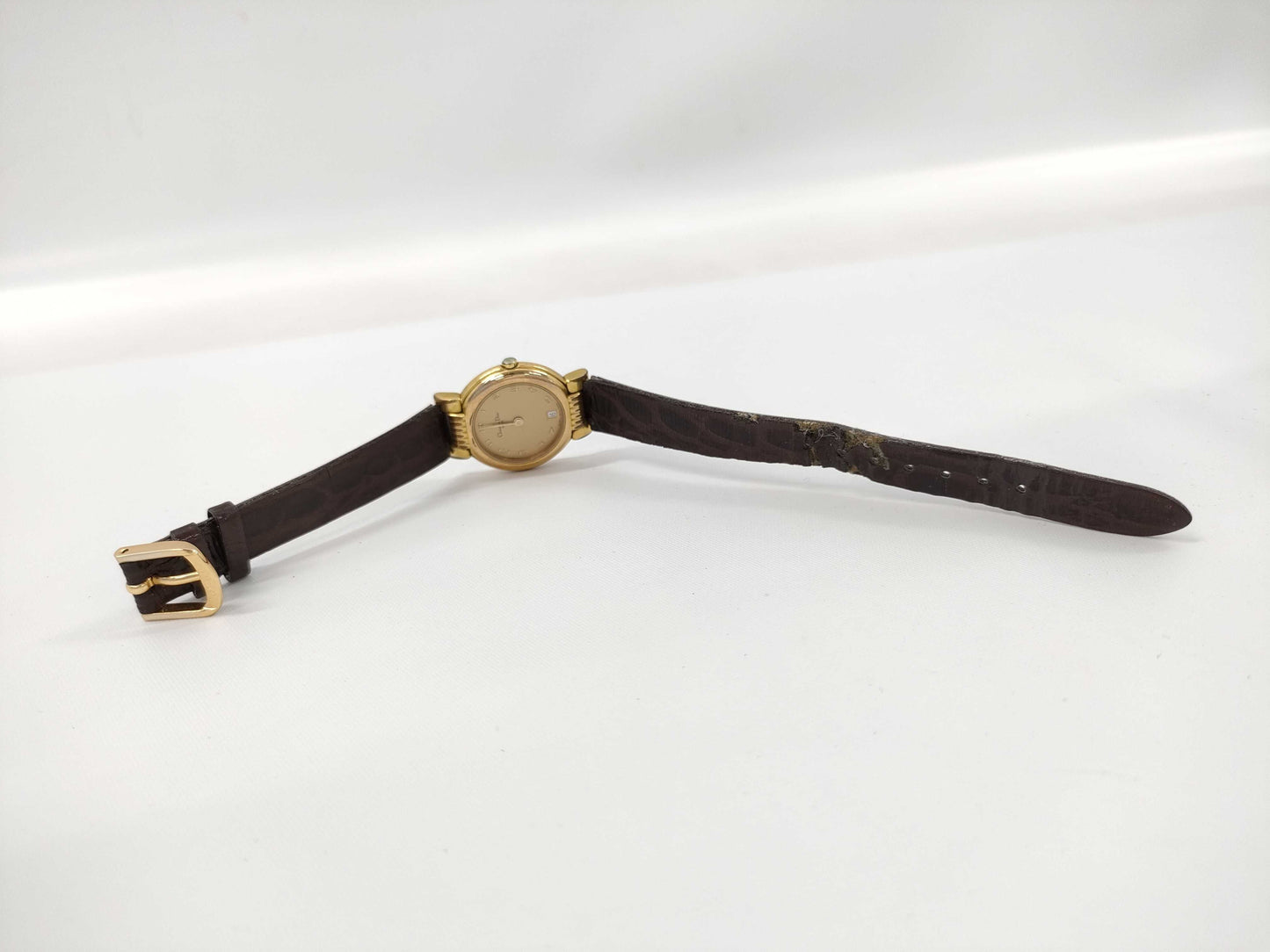 Dior 48.124 325344 QZ Women's Watch, Not Working, No Operational Guarantee