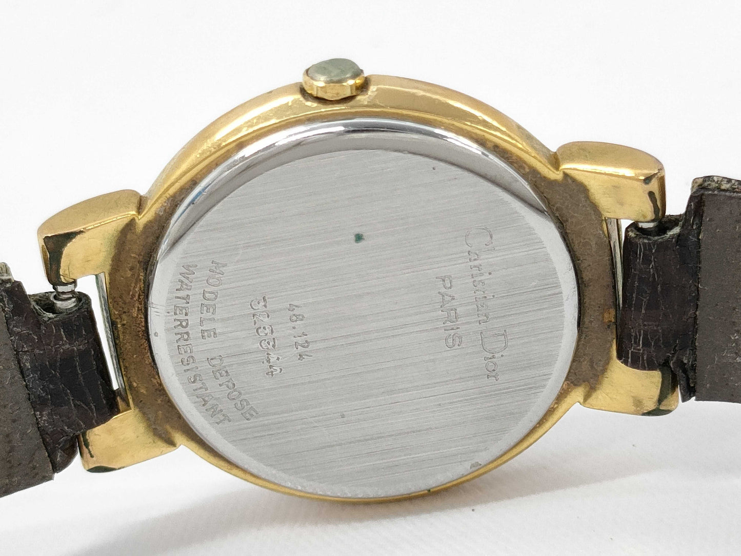 Dior 48.124 325344 QZ Women's Watch, Not Working, No Operational Guarantee