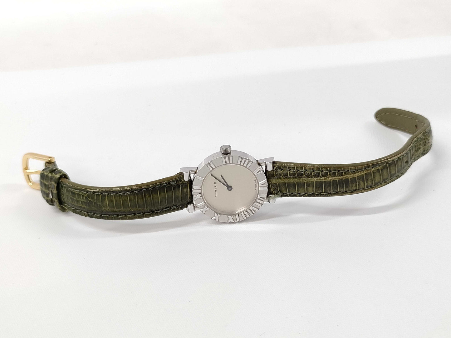 Tiffany & Co. Atlas L0640 21-472 QZ Women's Watch, Not Working, No Operational Guarantee