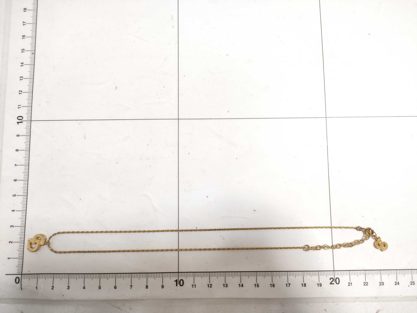 Dior Christian Dior CD logo necklace GP gold necklace