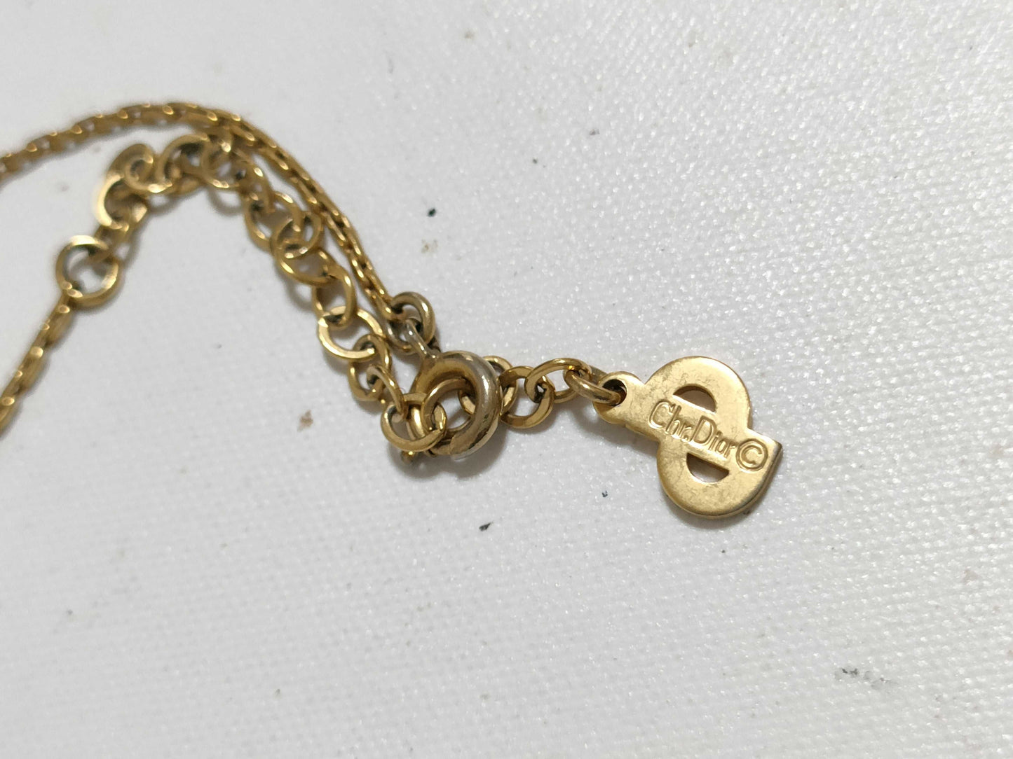Dior Christian Dior CD logo necklace GP gold necklace
