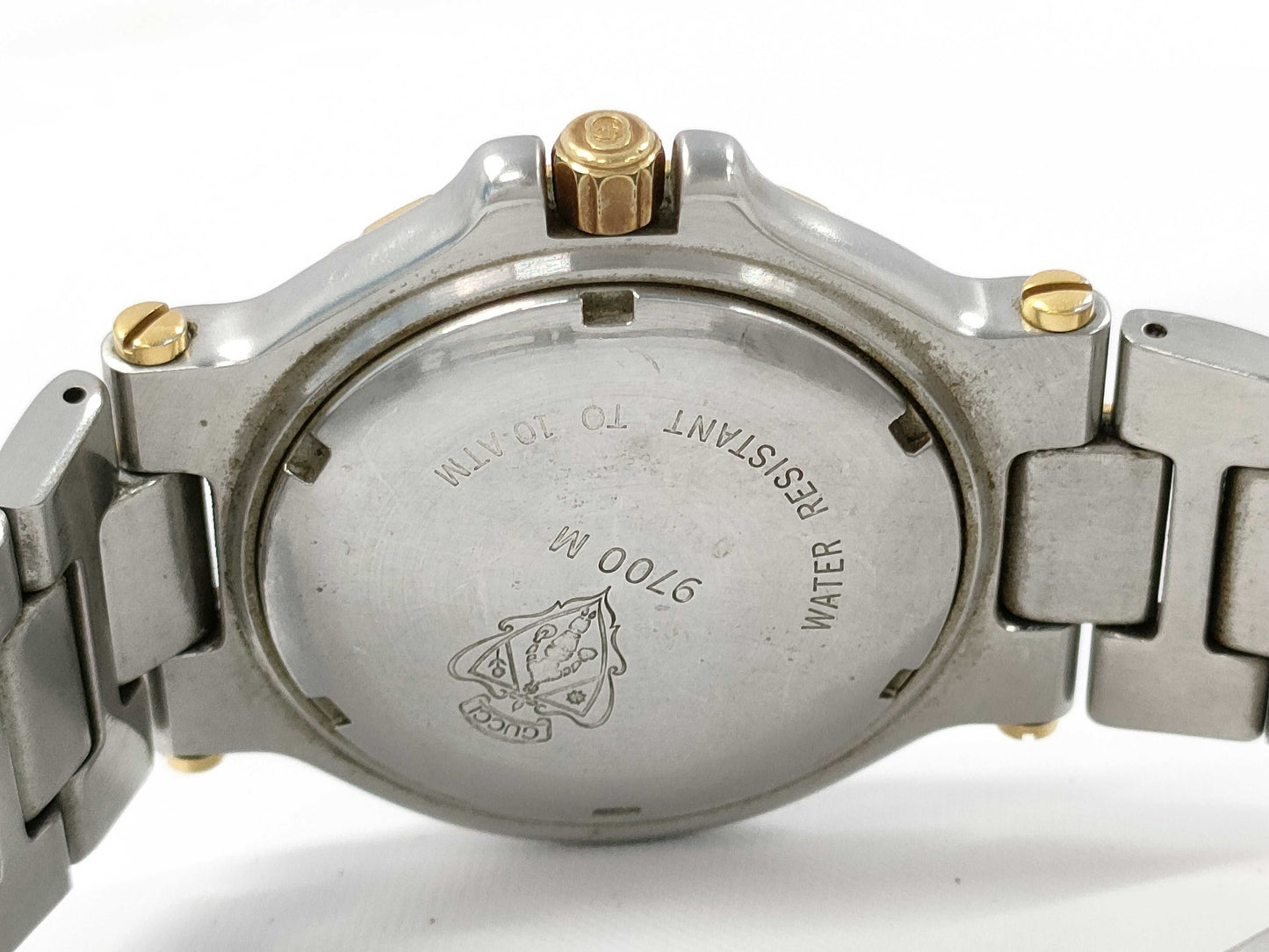 GUCCI 9700M 0014026 QZ Men's Watch, Not Working, No Operational Guarantee
