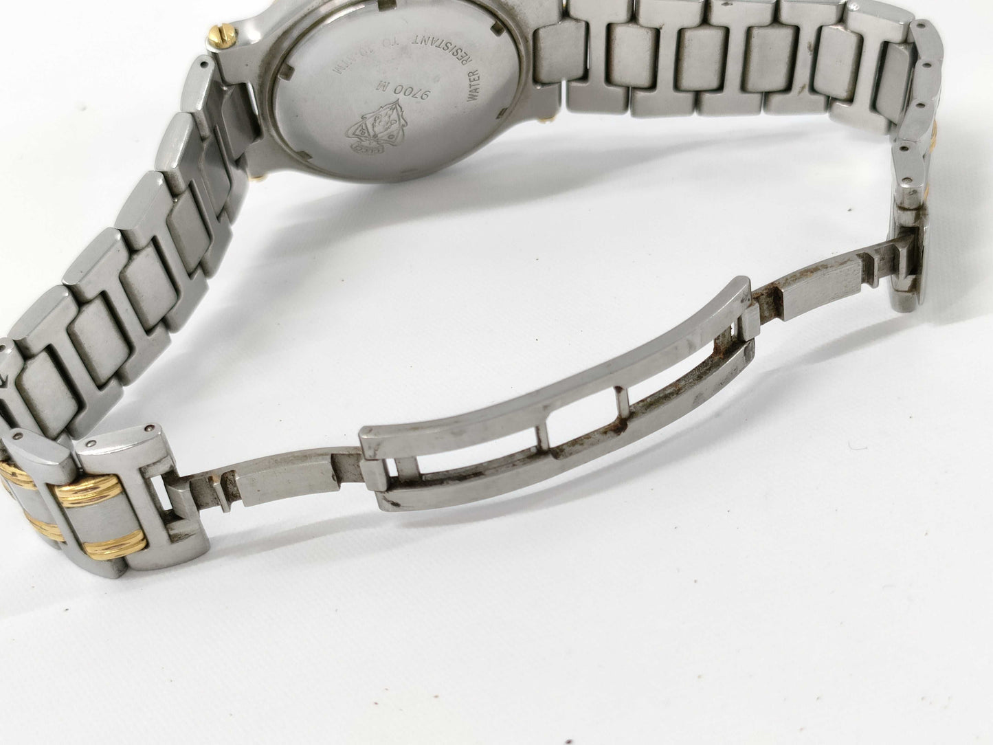 GUCCI 9700M 0014026 QZ Men's Watch, Not Working, No Operational Guarantee