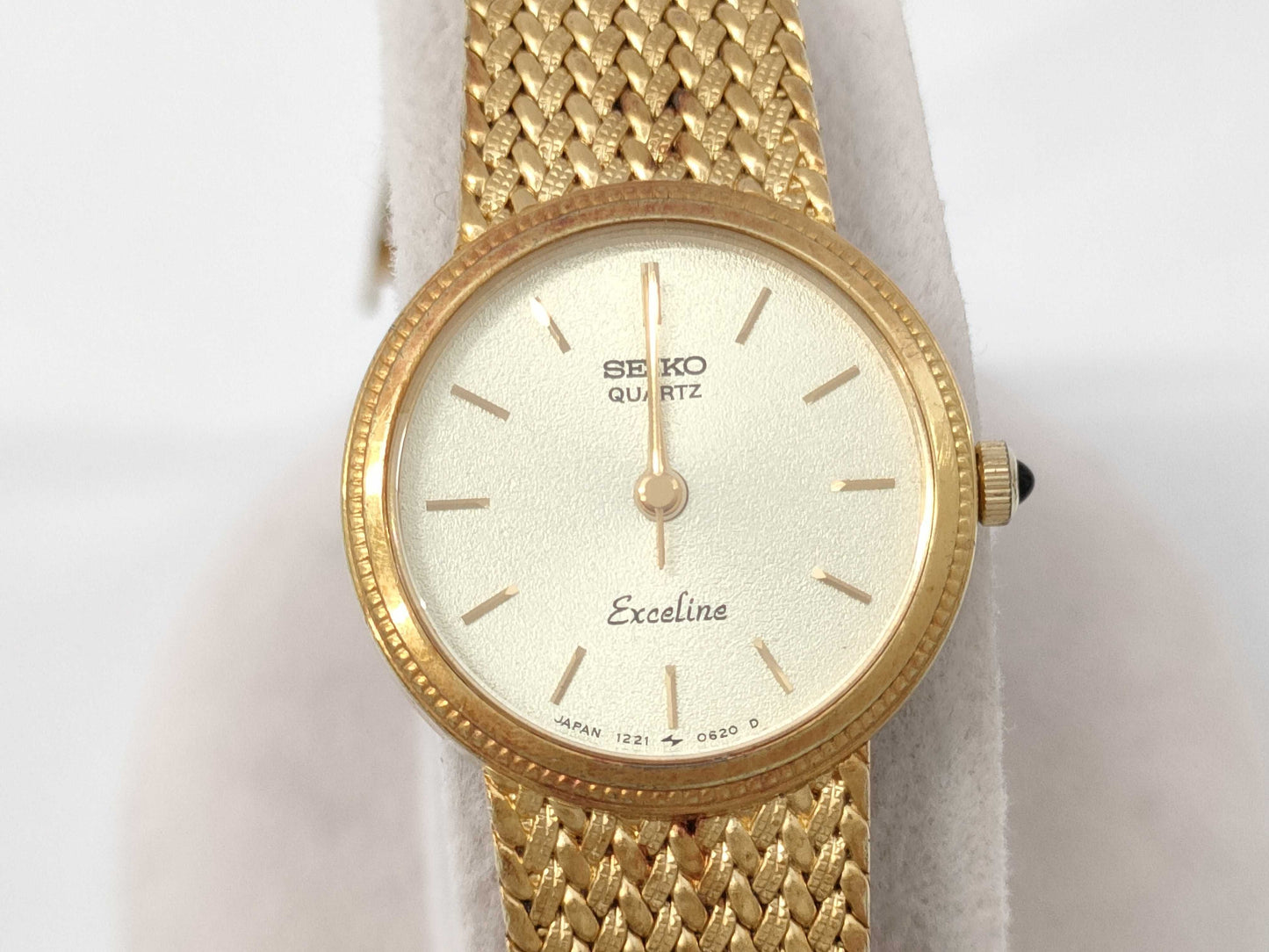 SEIKO Exceline 1221-0100 6D0175 QZ Women's Watch, Not Working, No Operational Guarantee