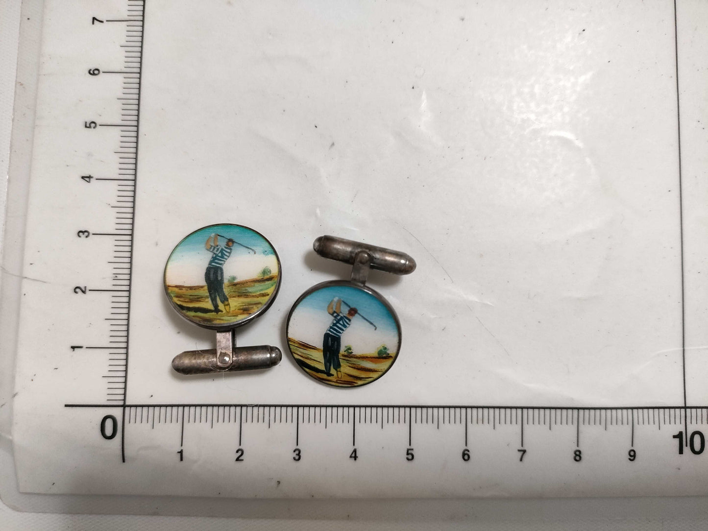 Tiffany & Co. Tiffany Golf Player Motif Cufflinks SV925 Silver Tie Clip/Cufflinks