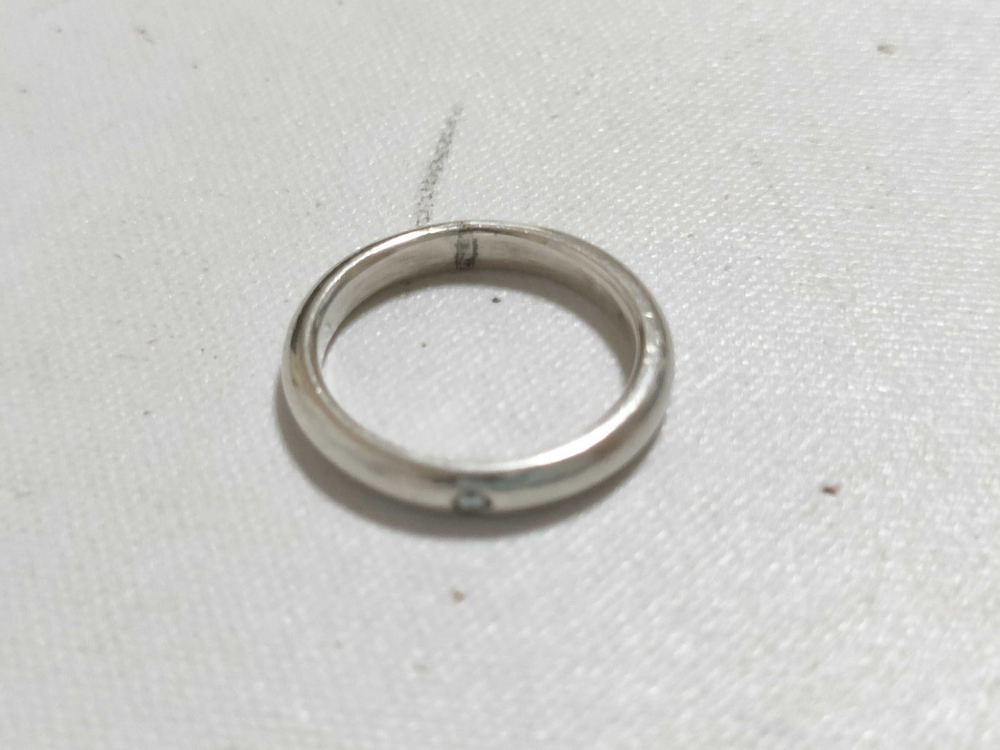 Tiffany & Co. Stacking Band Ring in SV925 with Diamonds and Silver