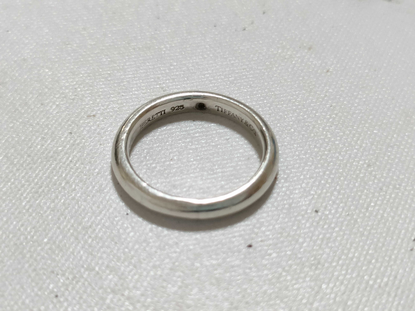 Tiffany & Co. Stacking Band Ring in SV925 with Diamonds and Silver