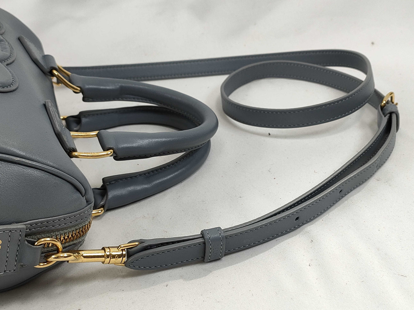 CELINE Cuir Triomphe Mini Boston Handbag