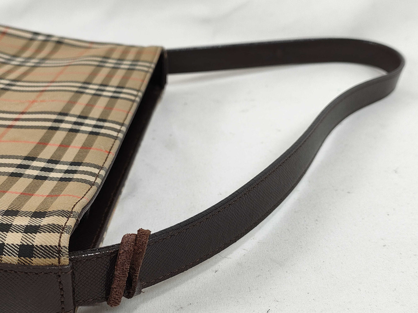 Burberry Nova Check One-Shoulder Bag with Charm