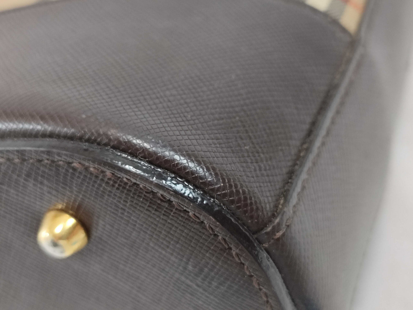 Burberry Nova Check One-Shoulder Bag with Charm
