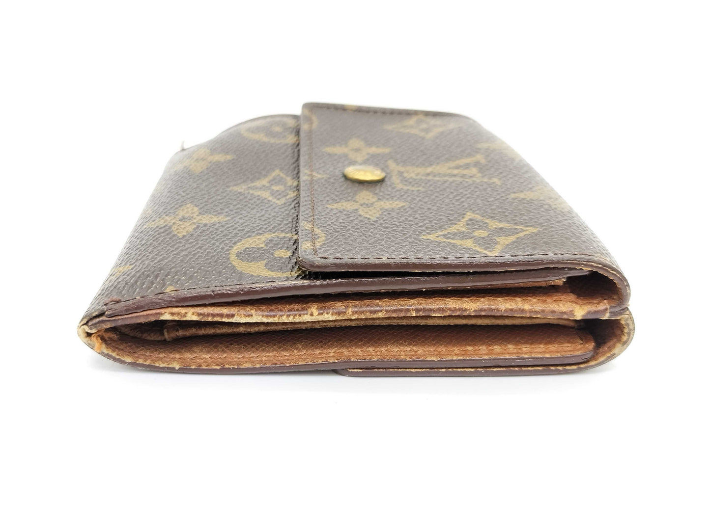 LOUIS VUITTON TH 0936 Monogram Louis Vuitton Monogram Pattern Double Hook Bifold Wallet