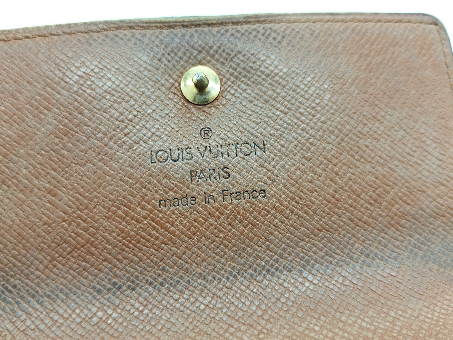 LOUIS VUITTON TH 0936 Monogram Louis Vuitton Monogram Pattern Double Hook Bifold Wallet