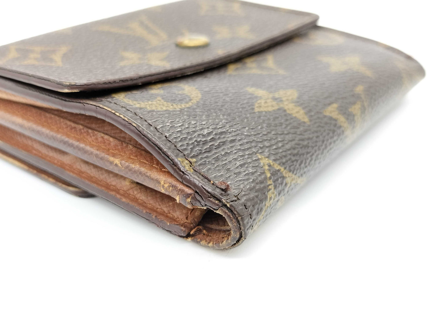 LOUIS VUITTON TH 0936 Monogram Louis Vuitton Monogram Pattern Double Hook Bifold Wallet