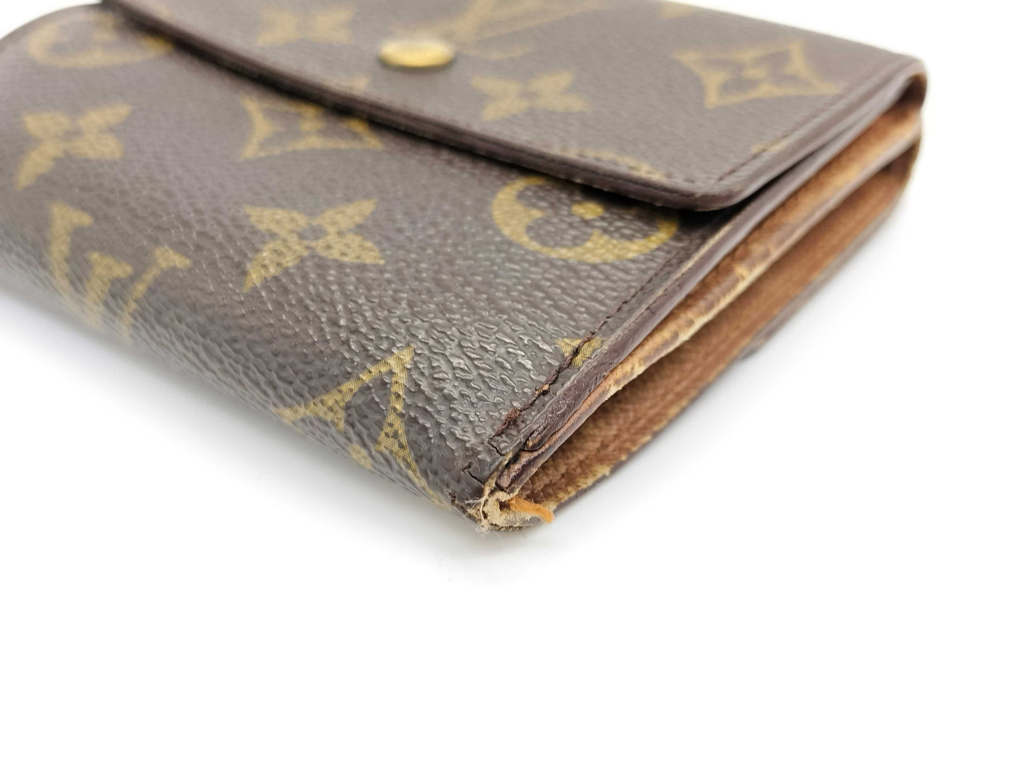 LOUIS VUITTON TH 0936 Monogram Louis Vuitton Monogram Pattern Double Hook Bifold Wallet