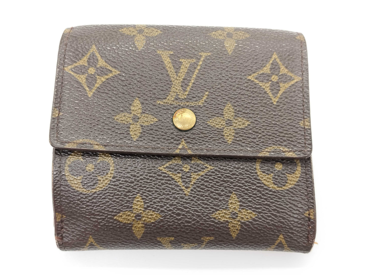 LOUIS VUITTON TH 0936 Monogram Louis Vuitton Monogram Pattern Double Hook Bifold Wallet