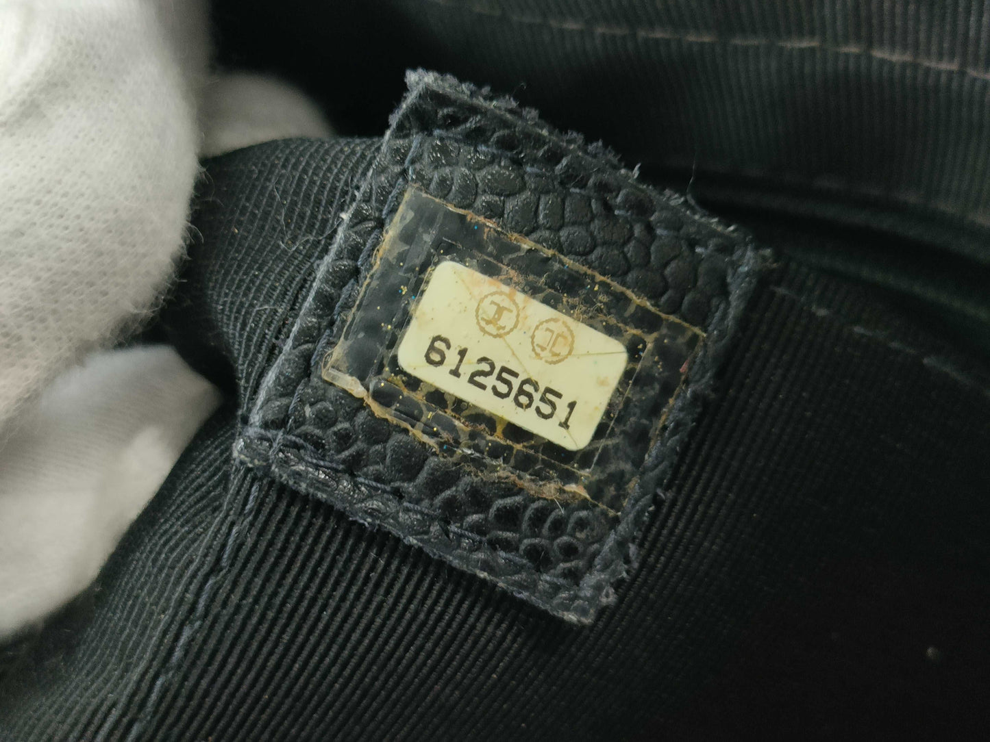CHANEL Caviar Skin Chain Tote Bag