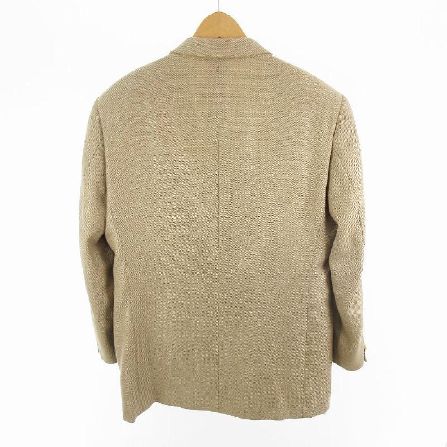 GIORGIO ARMANI Giorgio Armani GIORGIO ARMANI Tailored Jacket 3B Fully Lined Beige Wool Silk Size 52 Giorgio Armani Japan Co., Ltd. Size 52 Jacket