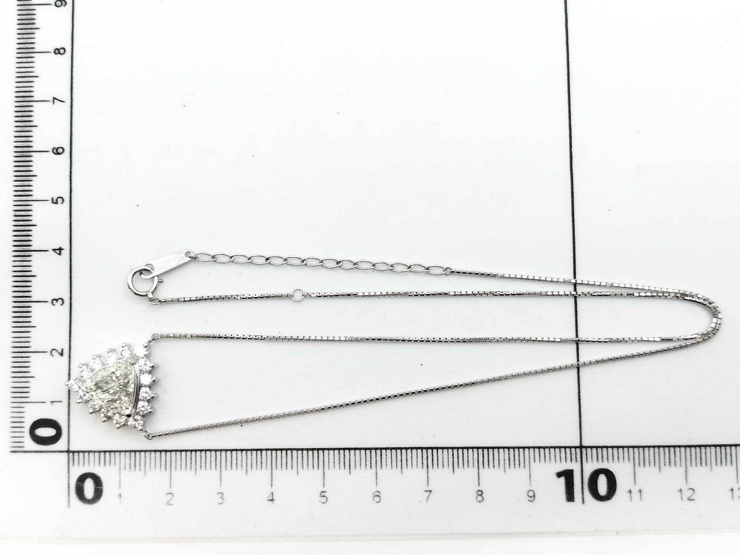 D2.035ct FD1.00ct PT900/850 8.1g Necklace