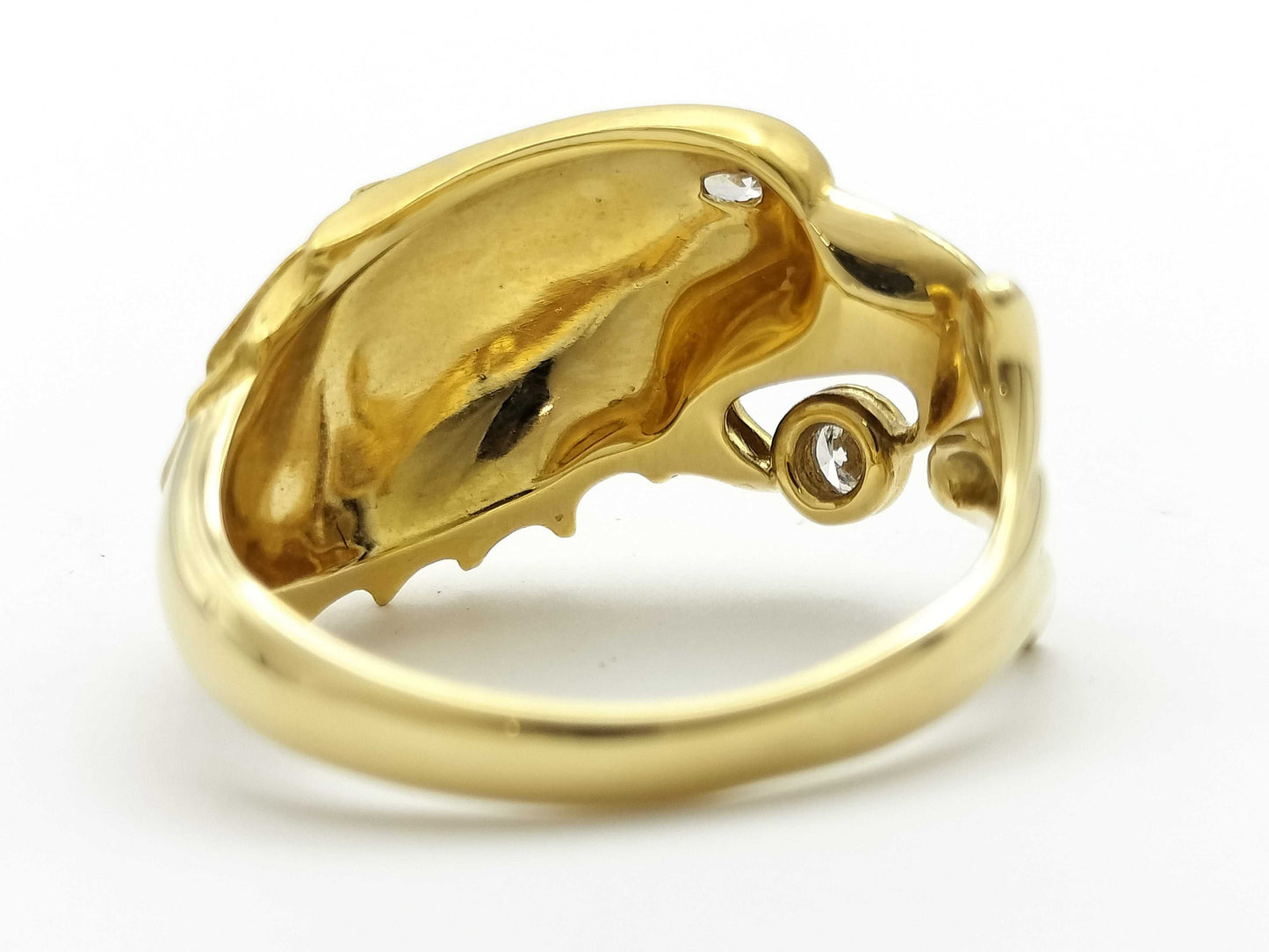 Carrera y Carrera Eagle Motif Diamond 750 6.9g Ring