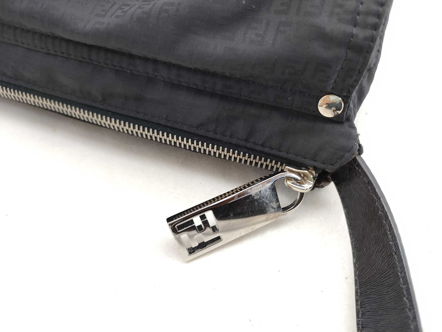 FENDI Mamma Bucket Zucchino/Nylon Shoulder Bag
