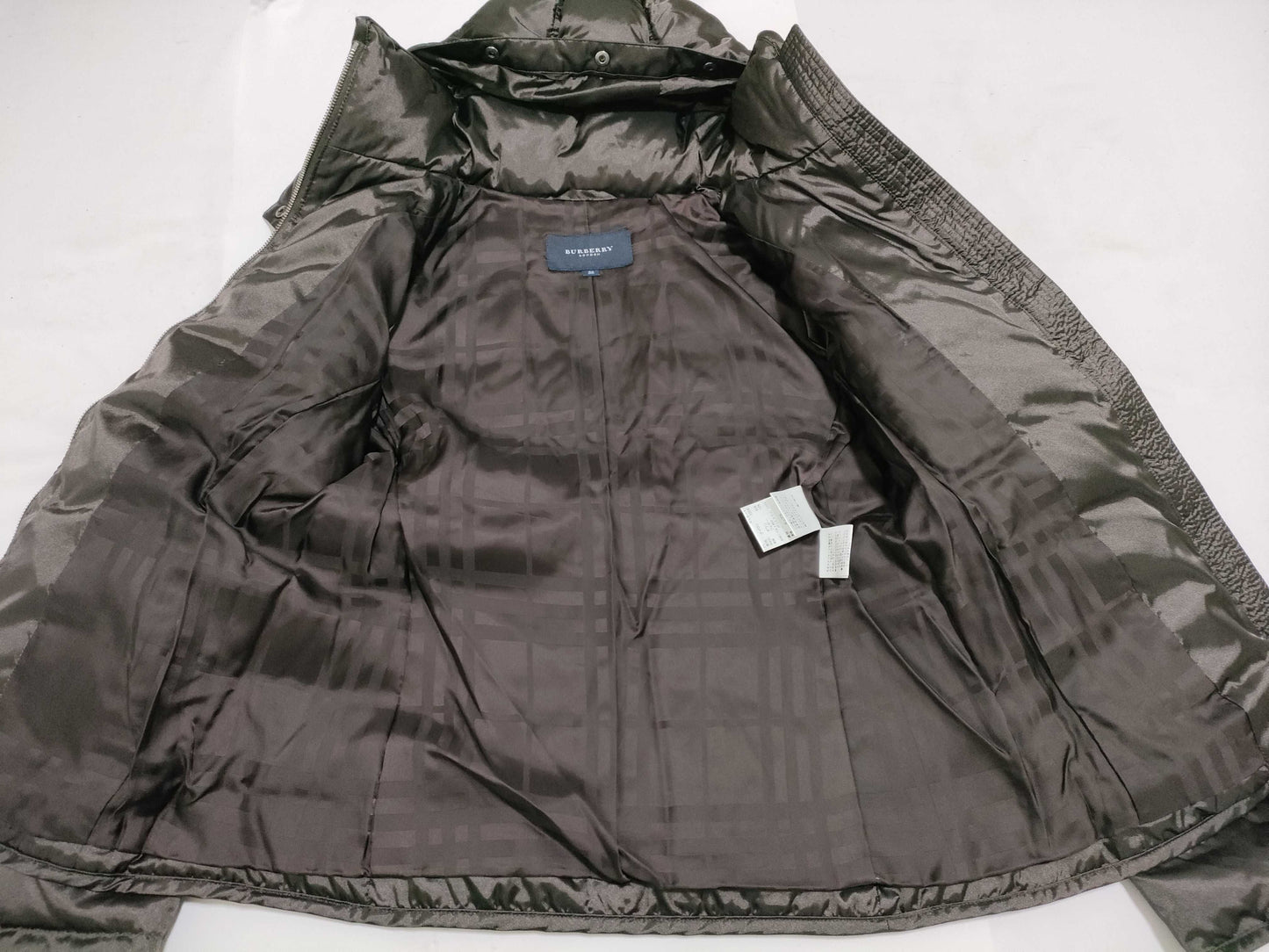 BURBERRY London Down Jacket, Size 38, Brown