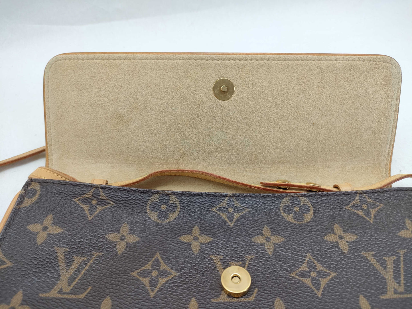 LOUIS VUITTON Monogram LV Monogram Pochette Twin GM M51852 CA0050 Shoulder Bag